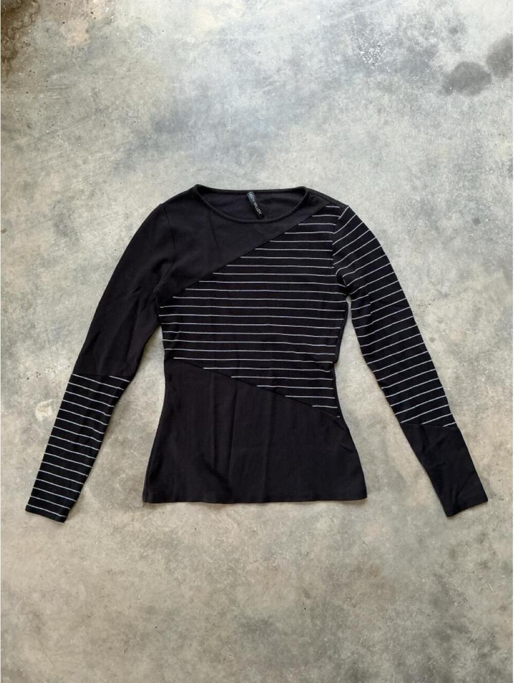 Y2K Karen Millen black long sleeve top